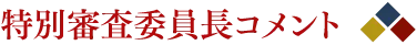 特別審査委員長コメント