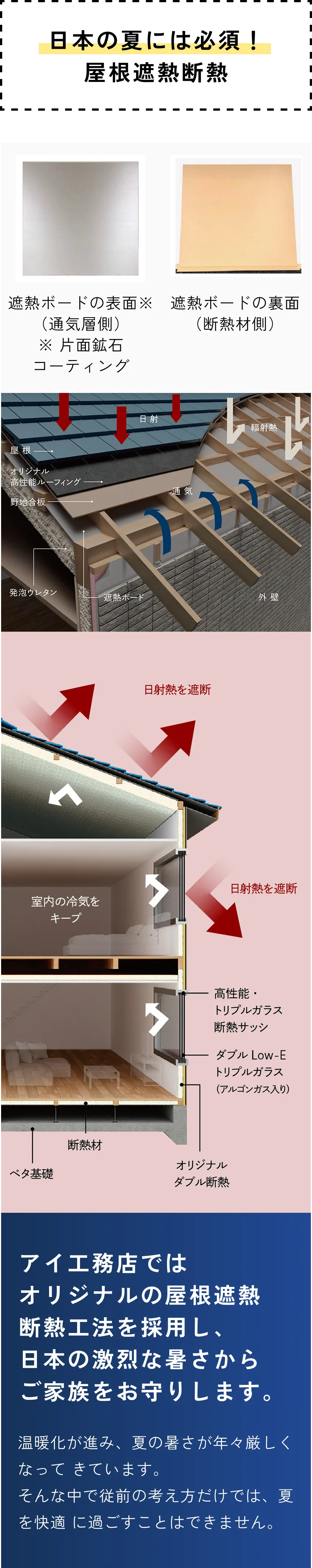 日本の夏には必須！屋根遮熱断熱